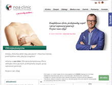 Tablet Screenshot of noaclinic.pl